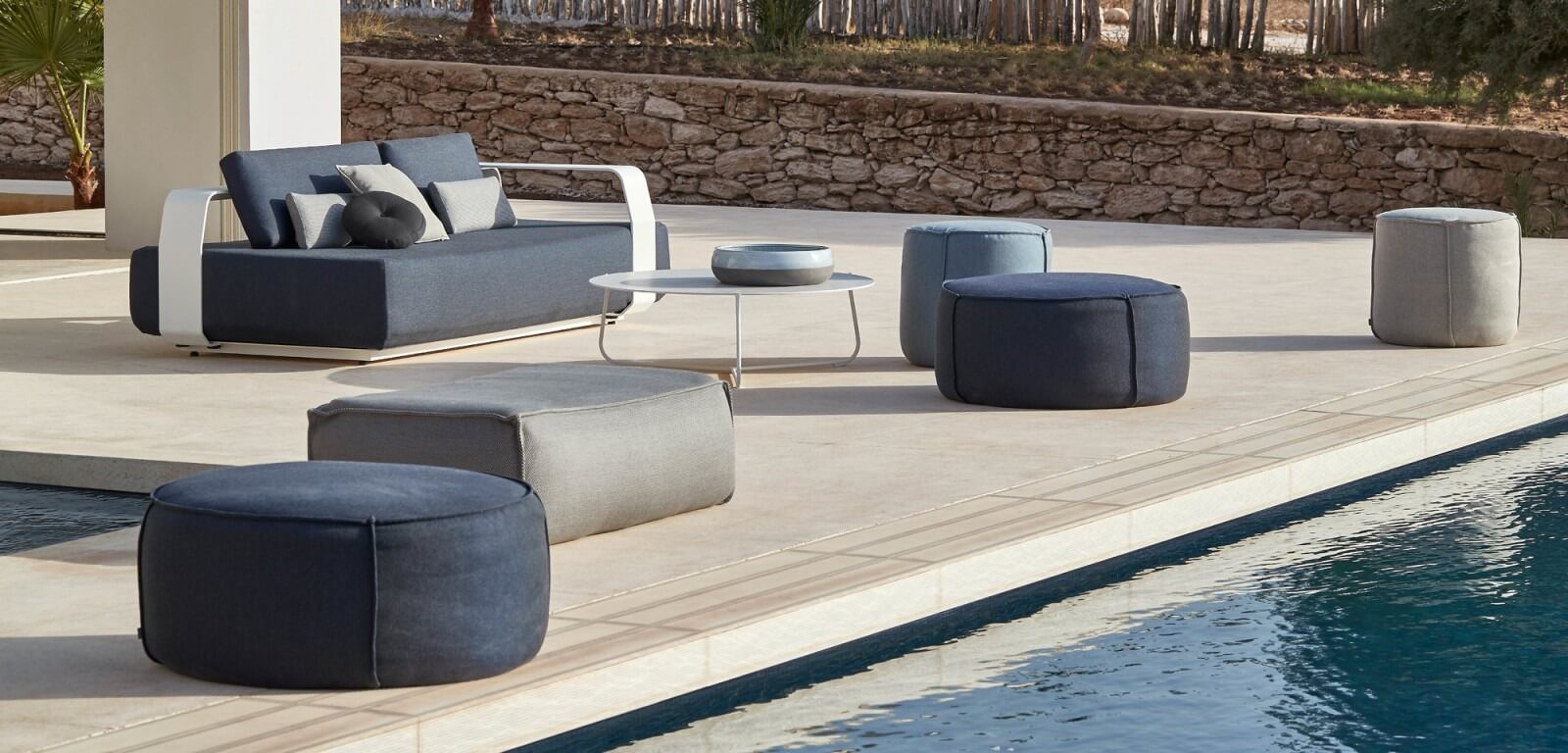 Outdoor Ottomans And Stools | Clima Home