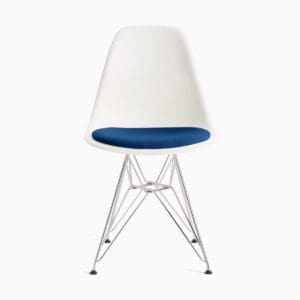 Herman Miller Eames Molded Plastic Side Chair with Seat Pad