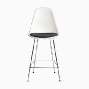 Herman Miller Eames Molded Plastic Stool with Seat Pad