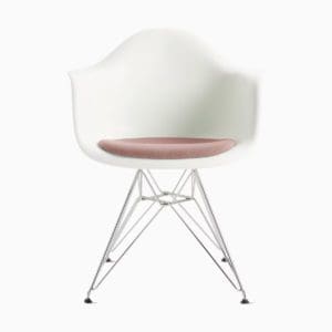 Herman Miller Eames Molded Plastic Armchair with Seat Pad