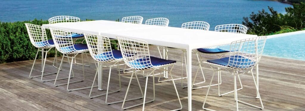 Knoll Outdoor furniture endures not just the elements, but the passing of time.