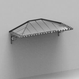 attached awning to wall