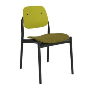 Knoll™ Iquo Chair Armless with Upholstered Seat & Plastic Back