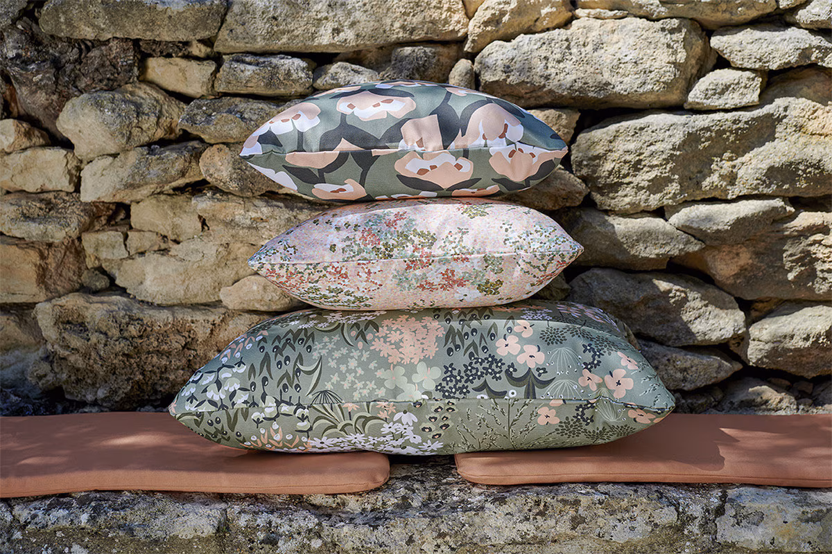 Fermob Bouquet Sauvage Tulip Outdoor Pillow Bouquet Sauvage