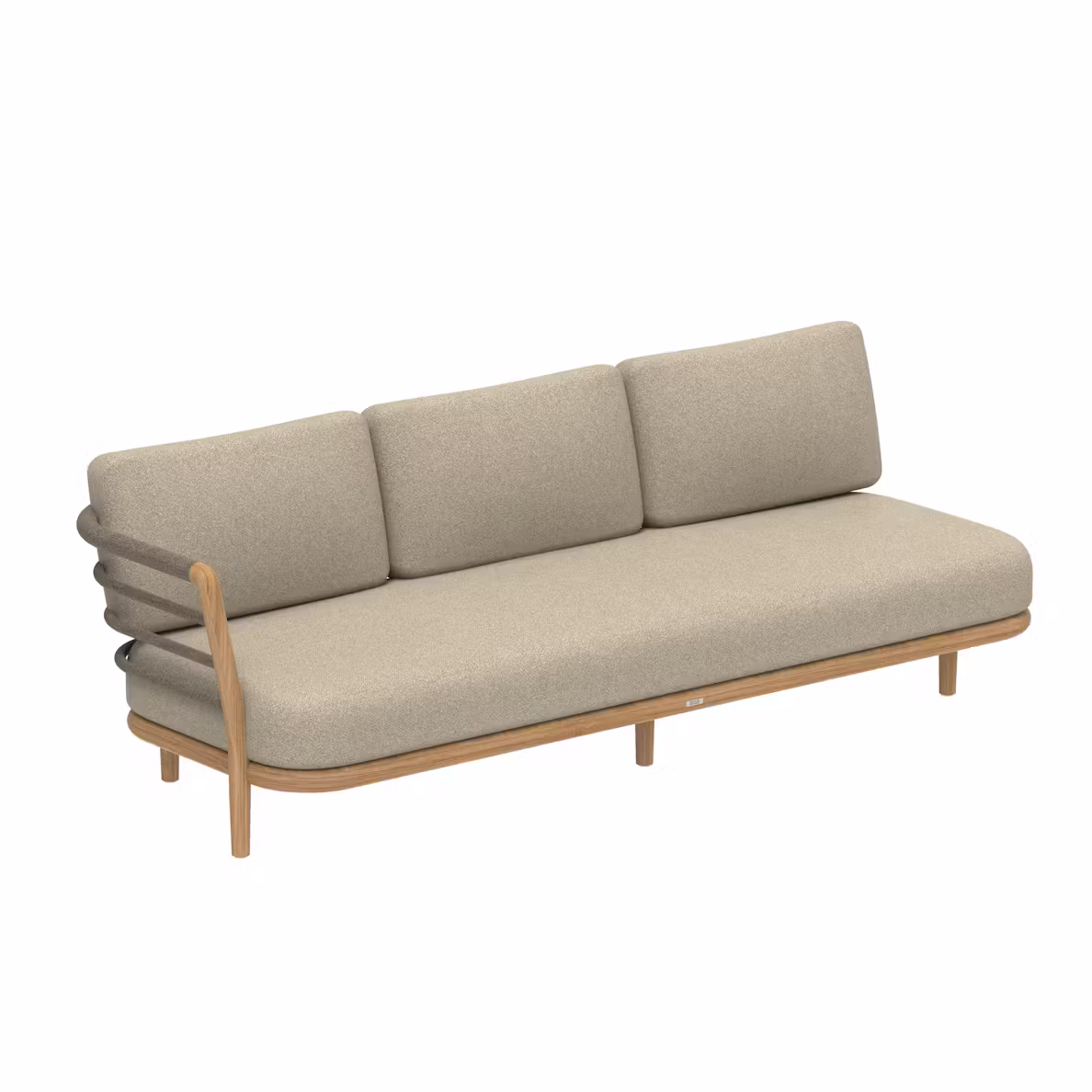 Archy Lounge three seater right armrest Teak